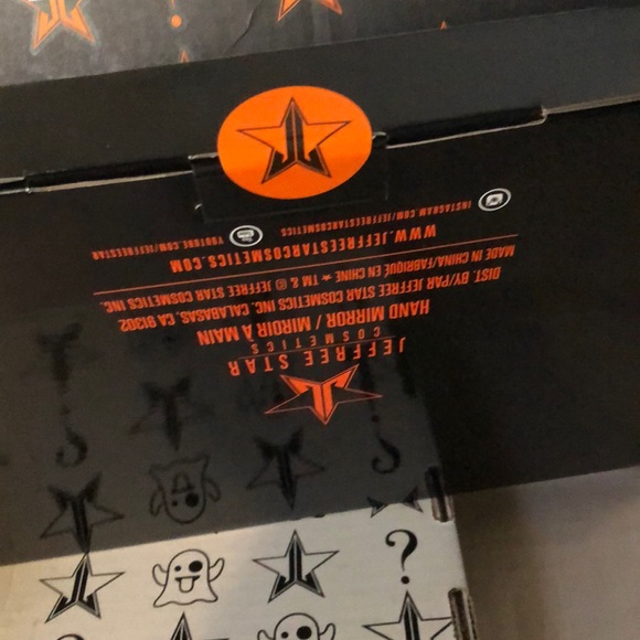 Halloween ORANGE & BLACK star mirror - Picture 2 of 3